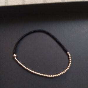 Chic Black and Gold Beaded Bracelet Erica Woolston